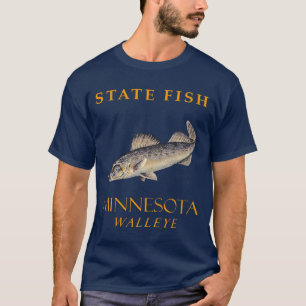 Camiseta Territorio de Minnesota Pescar La Lucioperca