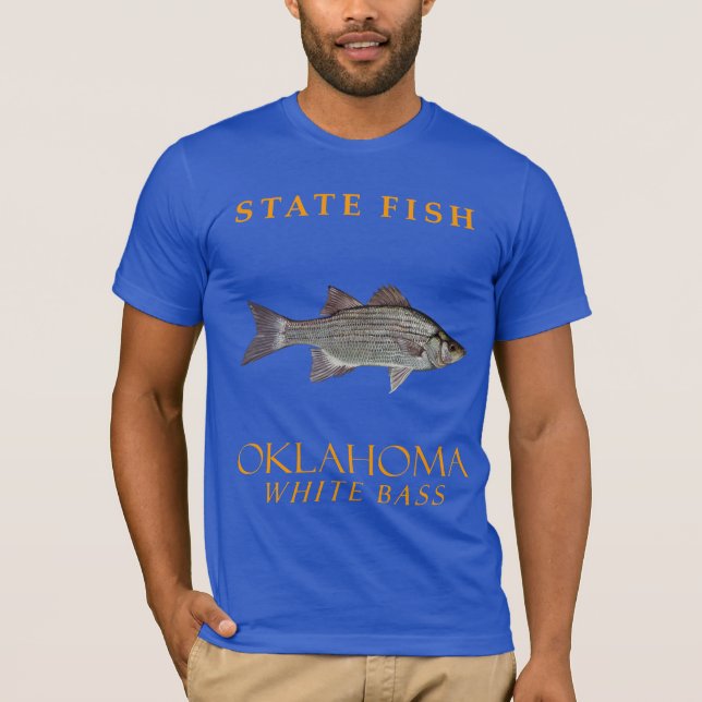 Camiseta Territorio de Oklahoma Fish White Bass (Anverso)