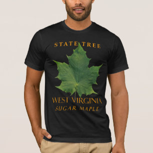Camiseta Territorio de Virginia Occidental Árbol El Arce Az