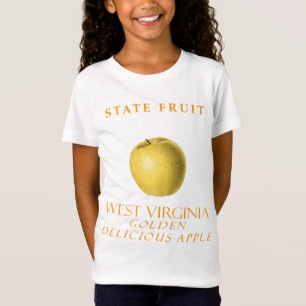 Camiseta Territorio de Virginia Occidental Fruta La Manzana