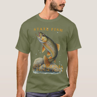 Camiseta Territorio de Virginia Occidental Pescar La Trucha