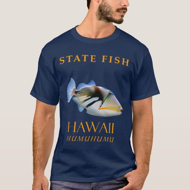 Camiseta Territorio Hawaii Pescado Humuhumu (Anverso)