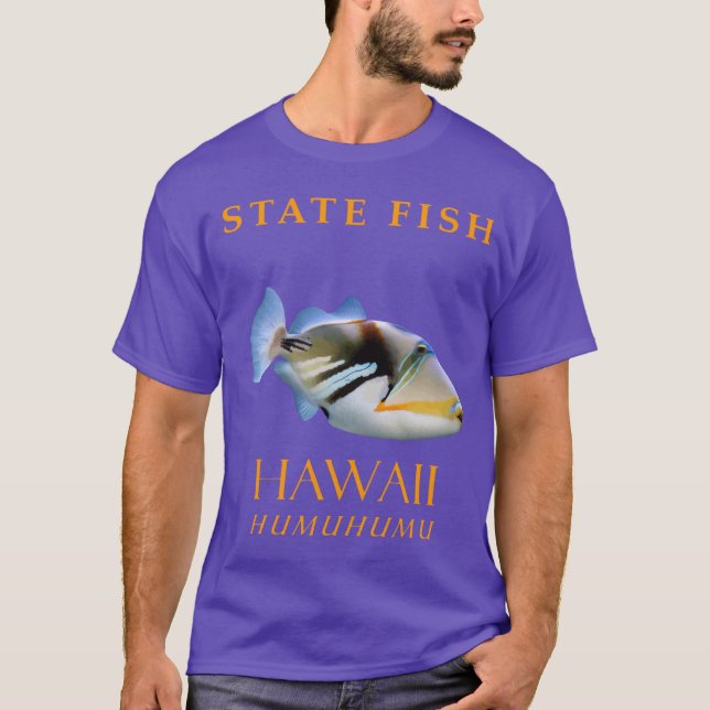 Camiseta Territorio Hawaii Pescado Humuhumu (Anverso)