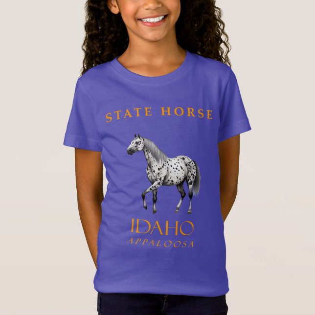 Camiseta Territorio Idaho Caballo de los Appaloosa (Anverso)