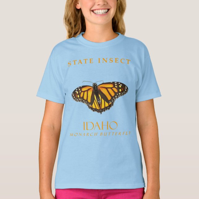 Camiseta Territorio Idaho Insecta Al Monarca (Anverso)