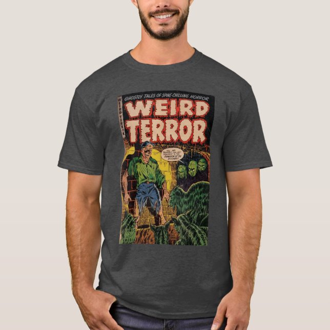 Camiseta Terror de Halloween Cómic de Monstruo Antiguo Retr (Anverso)