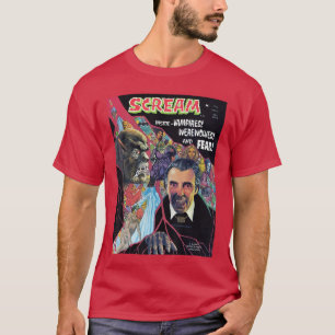 Camiseta Terror de Halloween Cómic de vampiro de hombre lob