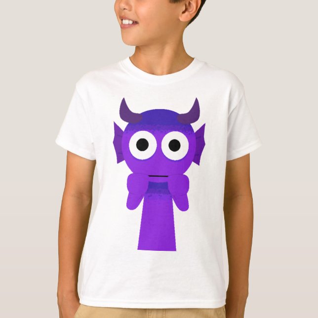 Camiseta Terror Durple de Sprunki Retomar (Anverso)