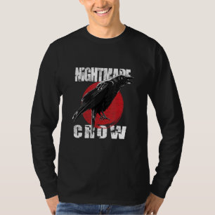 Camiseta terror nocturno de Halloween cuervo oculto gótico