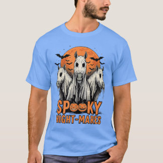 Camiseta Terror Retro Noches Espeluznantes Caballos Boo Fan