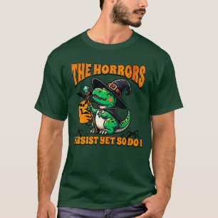 Camiseta Terrores de Halloween Persisten Sin Embargo Yo Sig