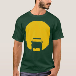 Camiseta Terrover Defender coche atardecer sol 1