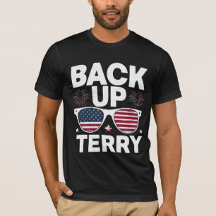 Camiseta Terry Divertido Patriótico de Fuegos Artificiales 