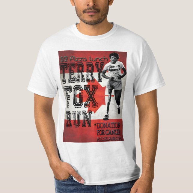 Camiseta terry fox, canadá, (Anverso)
