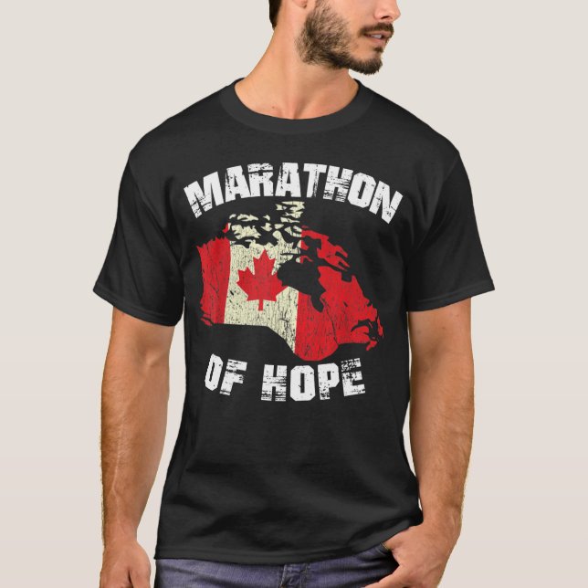 Camiseta Terry Fox Marathon Of Hope Canada Marathon (Anverso)