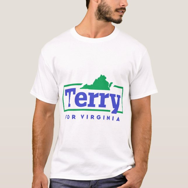 Camiseta Terry McAuliffe para el gobernador de Virginia (Anverso)