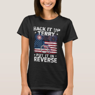 Camiseta Terry Retrocede Ponlo En Reversa Fuegos Artificial