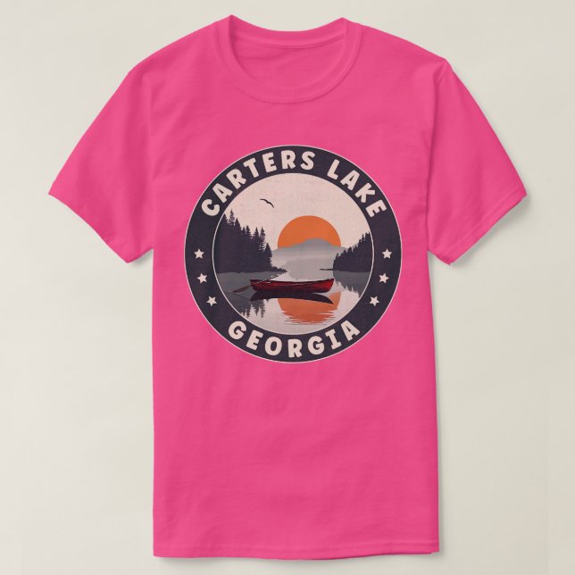 Camiseta ters Lake Georgia Sunset TShirt (Diseño del anverso)