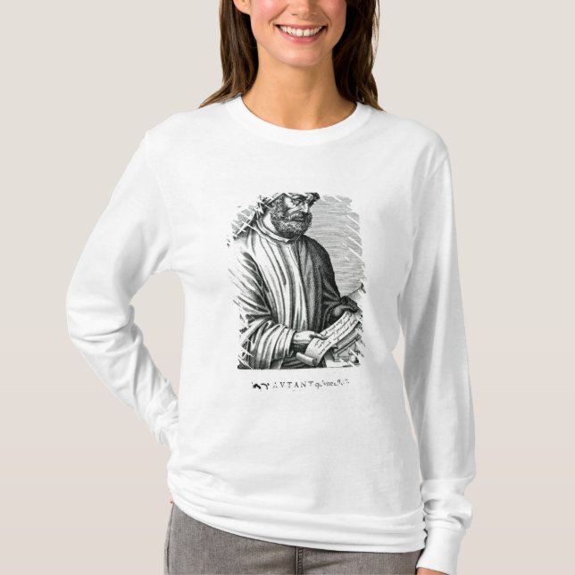 Camiseta Tertullian, ilustracion de Andre Thevet (Anverso)