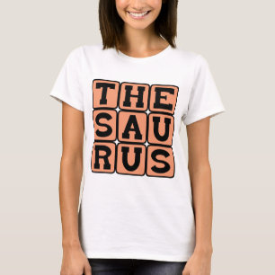 Camiseta Tesauro, libro de sinónimos y antónimos