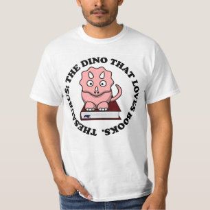 Camiseta Tesauro: Un dinosaurio que ama los libros de
