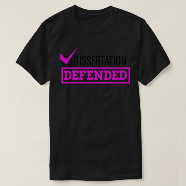 Camiseta Tesis de doctorado en la escuela de postgrado defe (Diseño del anverso)