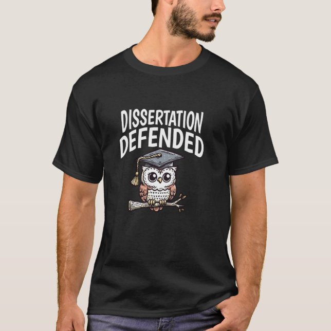 Camiseta Tesis Doctoral Defendida, Tesis de Doctorado (Anverso)