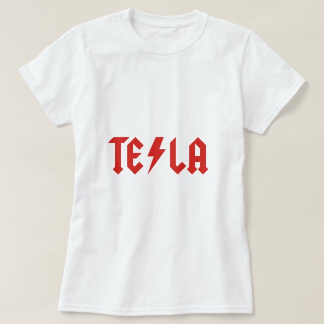 Camiseta Tesla (Diseño del anverso)