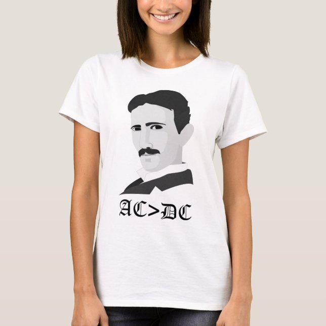 Camiseta Tesla AC>DC (Anverso)