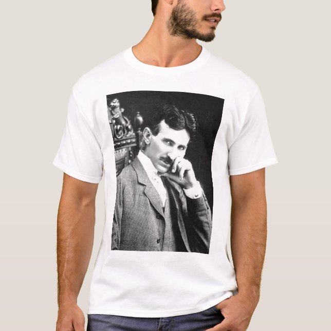 Camiseta Tesla bate a Edison (Anverso)