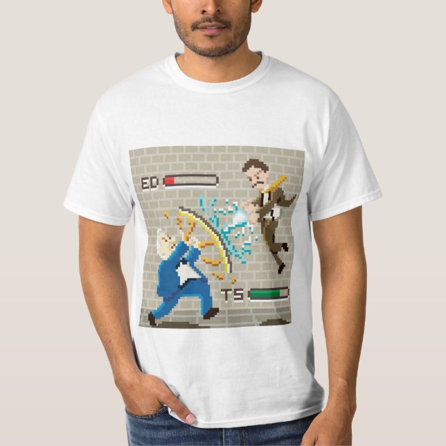 Camiseta Tesla contra Edison (Anverso)