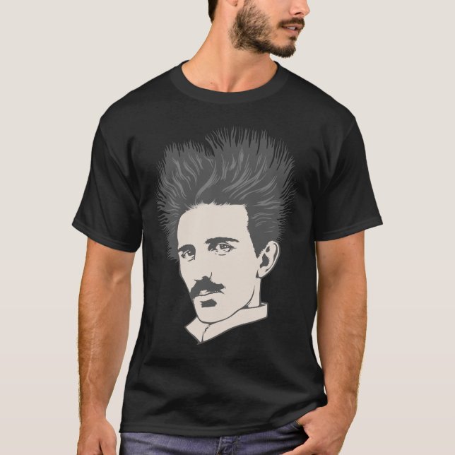 Camiseta Tesla estático (Anverso)