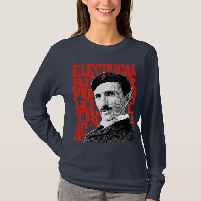 Camiseta Tesla Nikola (Anverso)