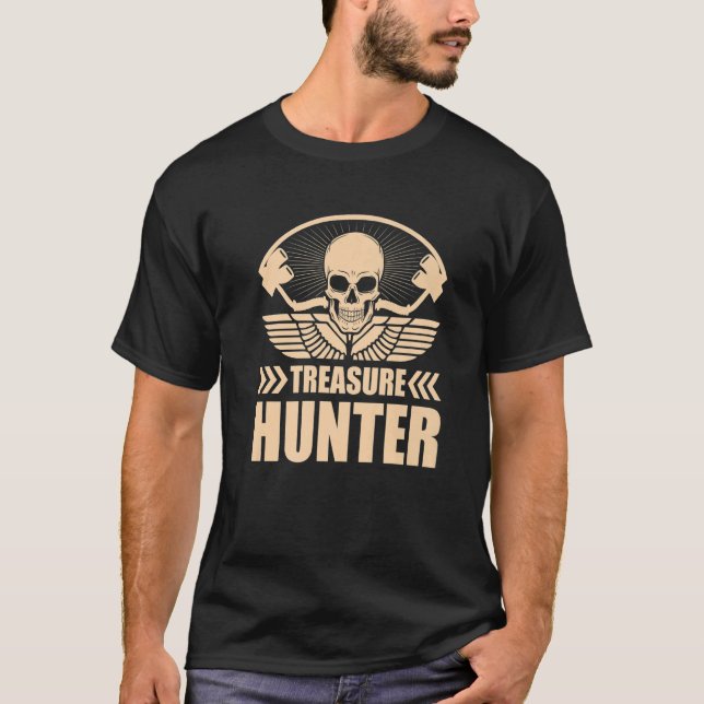 Camiseta Tesoro del Detector Metalizado de Detección metali (Anverso)