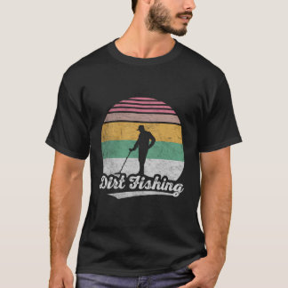 Camiseta Tesoro del Detector Metalizado Retro de Camisas de
