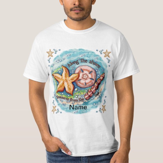 Camiseta Tesoros de Conchas Marinas (Anverso)