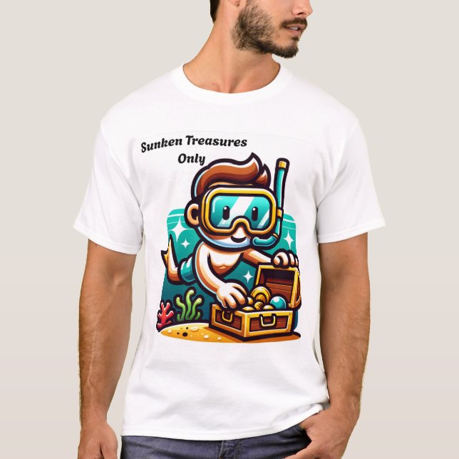 Camiseta Tesoros hundidos solamente (Anverso)