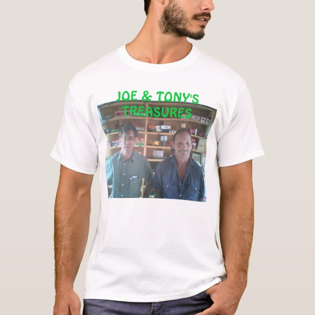 Camiseta TESOROS joeandtony, de JOE y de TONY (Anverso)