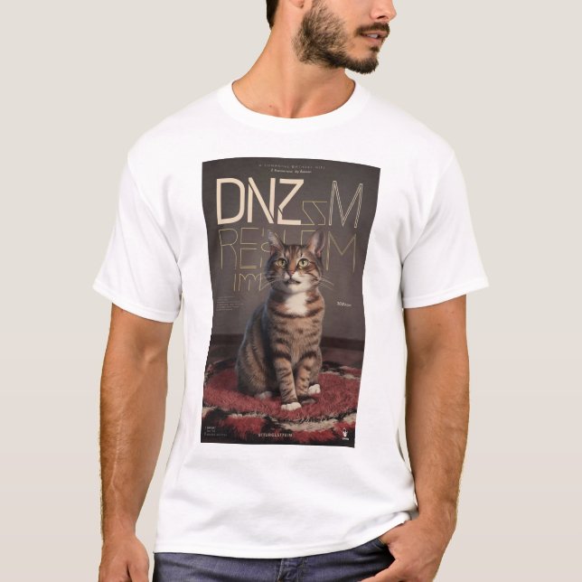 Camiseta "Tesoros tabby: Retrato Mascota Personalizado en p (Anverso)