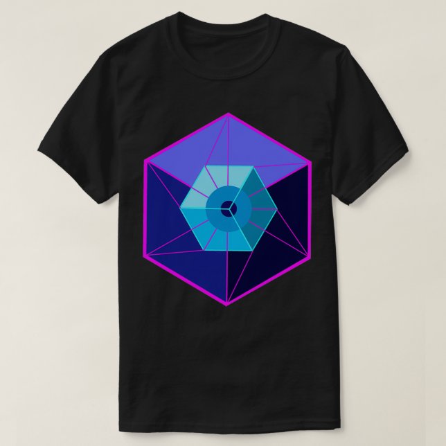 Camiseta Tesseract 4D Hypercube  (Diseño del anverso)