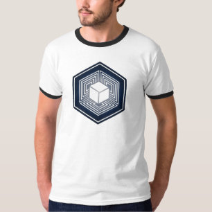 Camiseta Tesseract, 4D Hypercube Hyperwürfel, Crop Circle,