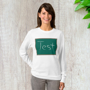 Camiseta Test Chalkboard School Classroom