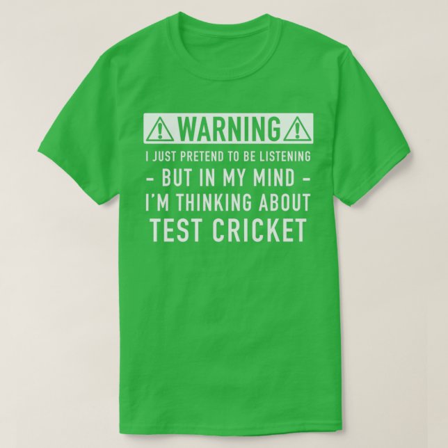 Camiseta Test Cricket Gift Classic TShirt (Diseño del anverso)