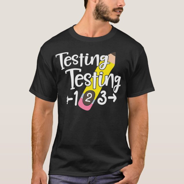 Camiseta Test Day Funny School Profesora J (Anverso)