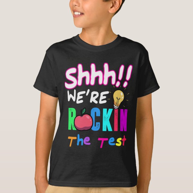 Camiseta Test Day Rock El Estudiante Ensayo Rainbow (Anverso)