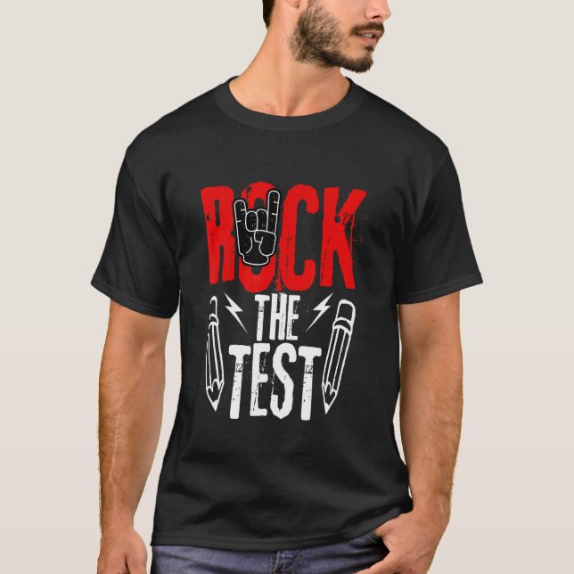 Camiseta Test Day Rock The Metalizado Teacher Student Testi (Anverso)
