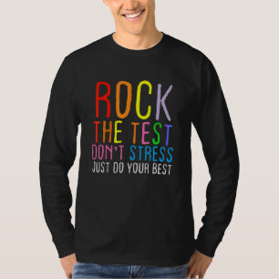 Camiseta Test Day Rock The Test Teacher Testing Day 1
