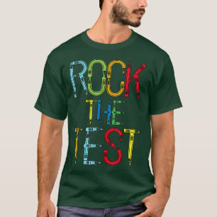 Camiseta Test Day Rock The Test Teacher Testing Day Funny T