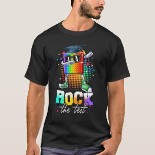 Camiseta Test Day Rock The Test Teacher Testing Day Pop It
