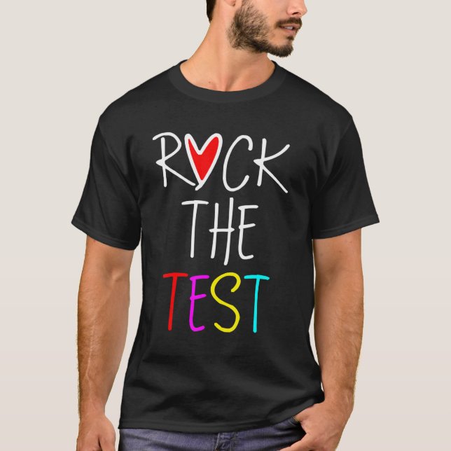 Camiseta Test Day Rock The Test Teacher Testing Day Teache (Anverso)
